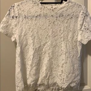 Chicwish white lace top